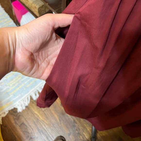 Tuesday of California NWT double dagger dress in oxblood - Picture 6 of 16
